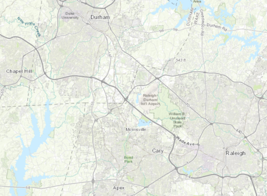 Research Triangle map